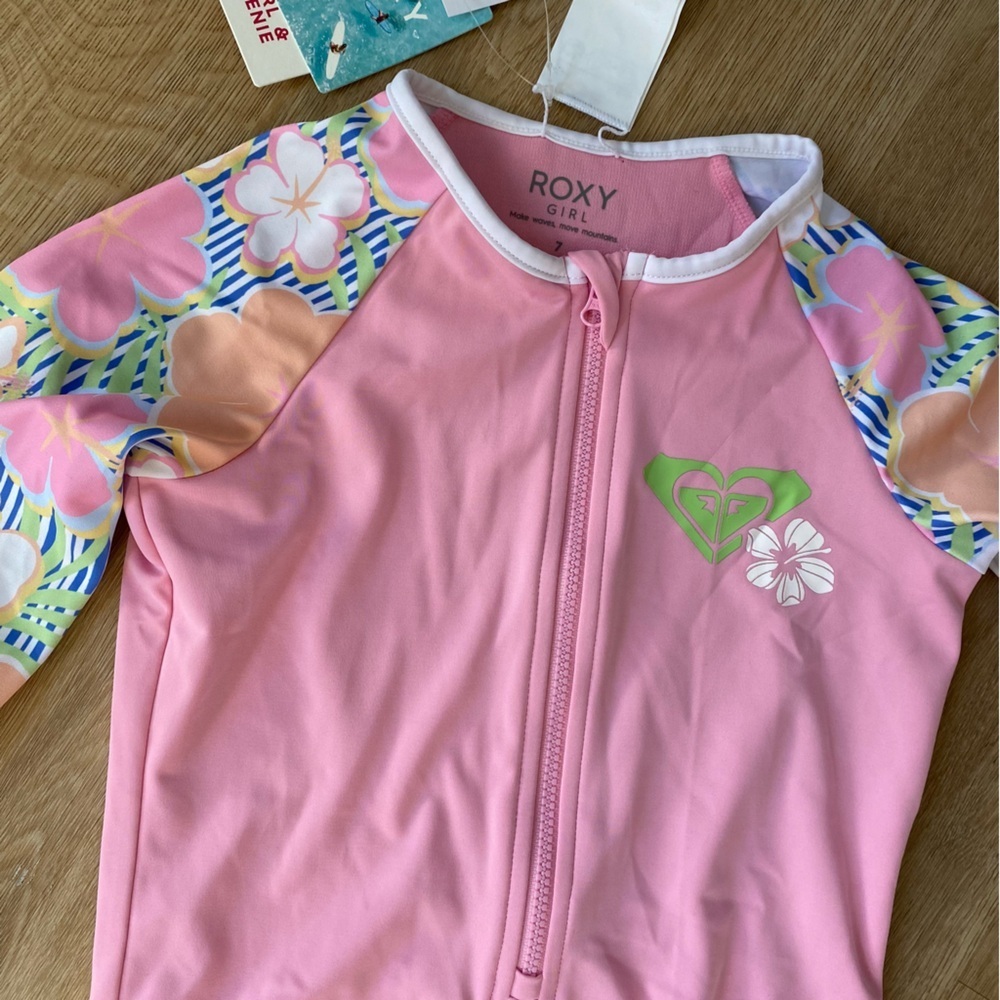 Roxy Tiny Flower Rashguard One Piece - Picture 2 of 7